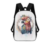 sinyumoney Colorful Watercolor Macaw Mochilas Escolares Ligeras Para Aeropuerto, Estudiantes Universitarios, Mochila Para La Escuela/trabajo/viajes 17inch