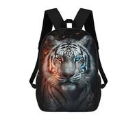sinyumoney Colorful White Tiger Mochila Escolar Resistente Al Agua, Mochila De Negocios Para Hombres, Mujeres Y Adolescentes 17inch