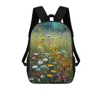 sinyumoney Colorful Wildflower Field -2 Mochila De Viaje Resistente Al Agua, Bolsa Para Computadora Para Adolescentes, Niñas, Niños, Mujeres Y Hombres 17inch