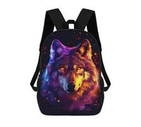 sinyumoney Colorful Wolf Art Print -2 Mochilas Infantiles Impresas En 3D Para Niños. Mochilas De Viaje De Moda Para Niños. Mochila Escolar Para Estudiantes De Primaria Y Secundaria.
