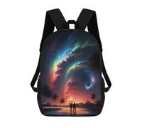 sinyumoney Colors of Space Mochila Infantil Escolar Para Niños Con Estampado 3D De Dibujos Animados, Mochila Escolar Para Estudiantes, Mochila Para Portátil Para Niños Y Niñas 17inch