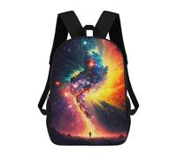 sinyumoney Colors of Space Mochila Infantil Escolar Para Niños Con Estampado 3D De Dibujos Animados, Mochila Escolar Para Estudiantes, Mochila Para Portátil Para Niños Y Niñas 17inch