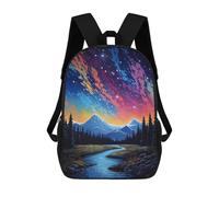 sinyumoney Colors of The Mountain Sky Mochila Escolar Infantil Impresa En 3D, Mochila Informal De Moda Para Niños, Mochila De Viaje De Alta Capacidad Para Libros Para Niños 17inch