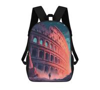 sinyumoney Colosseum Rome Art Print Mochila Escolar Resistente Al Agua Para Ordenador Portátil Para La Escuela/trabajo/viajes 17inch