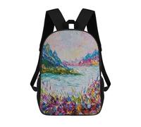sinyumoney Colourful Calm Mochila Escolar De Moda Para Papelería, Impermeable, Informal, Para El Campus, Actividades Al Aire Libre, Viajes Y Deportes 17inch