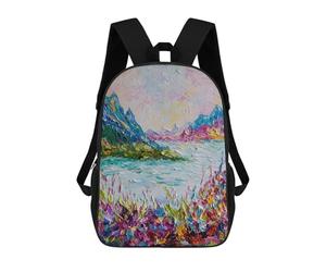 sinyumoney Colourful Calm Mochila Escolar De Moda Para Papelería, Impermeable, Informal, Para El Campus, Actividades Al Aire Libre, Viajes Y Deportes 17inch
