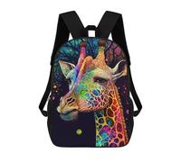 sinyumoney Colourful Giraffe Mochila Escolar Impresa En 3D Mochila Escolar De Moda Para Niños Mochilas Para Niños Estudiantes De Secundaria 17inch