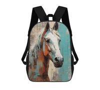 sinyumoney Contemporary Horse Mochilas Para Niños Mochila Escolar Mochila Escolar Impresa En 3D Para Niños Estudiantes De Primaria Y Secundaria 17inch