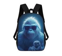 sinyumoney Cool Blue Funny Apes Mochila Escolar Resistente Al Agua, Mochila De Negocios Para Hombres, Mujeres Y Adolescentes 17inch