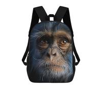 sinyumoney Cool Chimpanzee Portrait Mochilas Para Niños Mochila Escolar Mochila Escolar Impresa En 3D Mochilas Escolares De Moda Para Niños De Primaria Y Secundaria 17inch