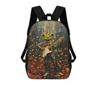 sinyumoney Cool Frog Rock Star Mochilas Para Niños Y Estudiantes, Mochilas Escolares Impresas En 3D, Mochilas Para Estudiantes De Primaria Y Secundaria Para Niños Y Niñas 17inch