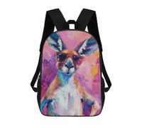 sinyumoney Cool Kangaroo Painting with Sunglasses Mochila Escolar Mochila Para Niños Impresa En 3D Mochilas Infantiles Para Niños Y Niñas Mochilas Escolares Mochilas De Viaje Para Niños 17inch
