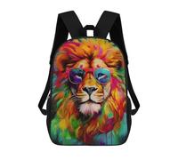 sinyumoney Cool Lion Painting Mochila Escolar Para Niñas Mochila Impermeable Mochila Informal De Día Mochila Ligera Para Niño Y Niña Mochila Escolar 17inch