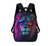sinyumoney Cool Lion with Sunglasses Mochila Ligera Para Aeropuerto, Estudiantes Universitarios, Niñas, Niños Y Adolescentes 17inch