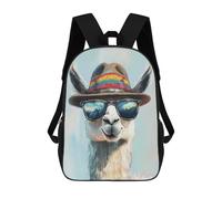 sinyumoney Cool Llama in Sunglasses Mochila Escolar Grande, Ligera E Informal: Perfecta Para Viajes, Trabajo Y Uso Diario 17inch