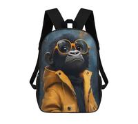sinyumoney Cool Monkey in Sunglasses Mochila Escolar Grande Resistente Al Agua Para Portátil Para Adolescentes, Niñas, Niños, Mujeres Y Hombres 17inch