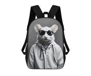 sinyumoney Cool Mouse Glasses Funny Mochila Ligera Para Aeropuerto, Estudiantes Universitarios, Niñas, Niños Y Adolescentes 17inch