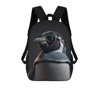 sinyumoney Cool Penguin Mochila De Peluche Con Dibujos Animados, Mochila 3D Para Niños, Bolsa Escolar, Idea De Regalo De Cumpleaños Para Niños Y Niñas 17inch