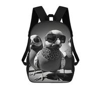 sinyumoney Cool Pigeons Mochila Escolar Mochila Para Niños Impresa En 3D Mochilas Infantiles Para Niños Y Niñas Mochilas Escolares Mochilas De Viaje Para Niños 17inch