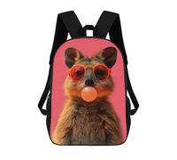 sinyumoney Cool Quokka with Sunglasses Mochilas Para Niños Mochila Escolar De Moda Mochila Escolar Impresa En 3D Para Niños Estudiantes De Primaria Y Secundaria 17inch