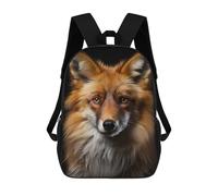sinyumoney Cool Red Fox Portrait Mochila Escolar Impresa En 3D Para Niños 17inch Mochilas Para Niños Y Niñas, Mochilas Escolares Para Niños, Mochilas De Viaje