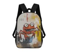 sinyumoney Cool Smoking Crab Art Mochilas De Moda Impresas En 3D 17inch Mochila Escolar Informal Para Niños De Primaria Y Secundaria