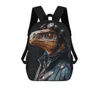 sinyumoney Cool Steampunk Dinosaur Mochila Escolar Para Niños Con Impresión 3D, Mochila Moderna Para Niños Y Niñas, Mochila Informal Para Estudiantes. 17inch
