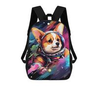 sinyumoney Corgi Astronaut in Space -10 Mochila Escolar Infantil Impresa En 3D 17inch Mochilas De Moda Para Niños De Primaria Y Secundaria