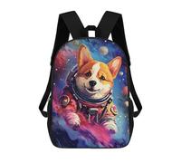 sinyumoney Corgi Astronaut in Space -11 Mochila Escolar, Mochila De Viaje Para La Universidad, Mochilas Para Niñas Y Adolescentes 17inch