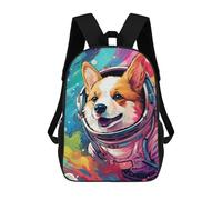sinyumoney Corgi Astronaut in Space -16 Mochila Escolar Grande Resistente Al Agua Para Portátil Para Niñas Y Adolescentes 17inch