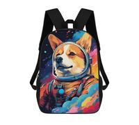 sinyumoney Corgi Astronaut in Space -29 Mochilas Escolares Para Ordenador, Ideales Para El Colegio/trabajo/viajes, Acampadas, Aventuras Al Aire Libre Y Viajes Diarios 17inch