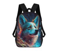 sinyumoney Corgi Dog Enchantment Mochila Escolar Infantil De Moda Informal Mochilas Infantiles Impresas En 3D Mochila Grande Para Niño 17inch