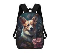 sinyumoney Corgi Dog Fanciful Mochilas Para Niños Mochila Escolar Mochila Escolar Impresa En 3D Para Niños Estudiantes De Primaria Y Secundaria 17inch