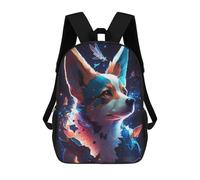 sinyumoney Corgi Dog Mochila Escolar Impresa En 3D Mochila Escolar De Moda Para Niños Mochilas Para Niños Estudiantes De Secundaria 17inch