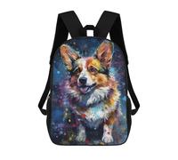 sinyumoney Corgi Dog Painting Mochila Escolar Infantil Impresa En 3D Para Niños, Mochilas De Viaje, Bolsas Para Libros, Mochila Escolar Infantil 17inch