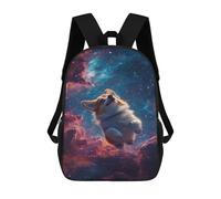 sinyumoney Corgi in Space Adventure Mochila Escolar De 17 Pulgadas Para Adolescentes, Con Estampado 3D, Ajustable Y Con Bolsillos, Ideal Para Niños, Niñas Y Estudiantes.
