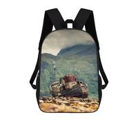 sinyumoney Corpach Shipwreck Mochila Escolar Impresa En 3D Mochilas Informales Para Niños Mochila Escolar Impresa En 3D Para Niños De Primaria Y Secundaria 17inch