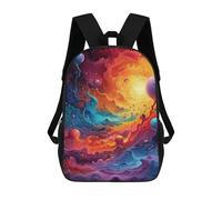 sinyumoney Cosmic Abstract Painting Mochila Escolar Ligera Para Aeropuerto Y Universidad Para Estudiantes. Mochila Para La Escuela/trabajo/viajes 17inch