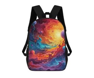 sinyumoney Cosmic Abstract Painting Mochila Escolar Ligera Para Aeropuerto Y Universidad Para Estudiantes. Mochila Para La Escuela/trabajo/viajes 17inch