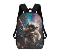 sinyumoney Cosmic Astronaut Adventure-7 Mochila Escolar Informal Para El Día A Día, Para La Escuela, El Trabajo Y Los Viajes Para Hombres, Mujeres Y Adolescentes. 17inch