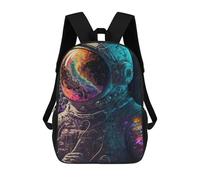 sinyumoney Cosmic Astronaut Artwork Mochila Infantil, Mochila Escolar Para Niños, Mochila Escolar Infantil Con Estampado 3D De Dibujos Animados, Mochila De Gran Capacidad Para Niños Y Niñas 17inch