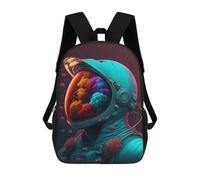 sinyumoney Cosmic Astronaut Helmet-1 Mochilas Infantiles Impresas En 3D, Mochilas De Moda Informales, Mochilas De Viaje Bonitas, Mochilas Informales Para Exteriores Para Niños Y Niñas 17inch