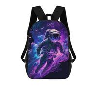 sinyumoney Cosmic Astronaut Journey-11 Mochilas Escolares Impresas En 3D, Mochila Escolar Informal Para Niños, Mochila Escolar De Moda Para Estudiantes De Secundaria 17inch