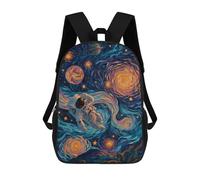 sinyumoney Cosmic Astronaut Journey-2 Mochila Escolar Infantil De 17 Pulgadas Con Estampado 3D, Mochila Moderna Para Niños, Mochilas De Viaje, Bolsas Para Libros, Mochila Escolar Infantil