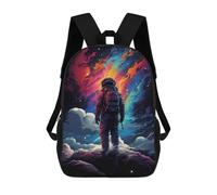 sinyumoney Cosmic Astronaut Journey-2 Mochilas Impresas En 3D Para Niños 17inch Mochilas De Moda Informales Para El Día A Día, Bolsas De Viaje, Mochilas Informales Para Exteriores Para Niños Y Niñas