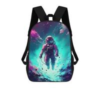 sinyumoney Cosmic Astronaut Journey-2 Mochilas Para Niños Mochila Escolar Mochila Escolar Impresa En 3D Para Niños Estudiantes De Primaria Y Secundaria 17inch