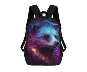 sinyumoney Cosmic Bear Art Print Mochila Escolar Informal Para El Día A Día, Para La Escuela, El Trabajo Y Los Viajes Para Hombres, Mujeres Y Adolescentes. 17inch