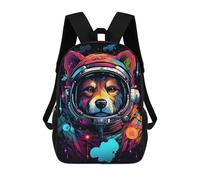 sinyumoney Cosmic Bear Astronaut Mochila Escolar Resistente Al Agua, Mochila Escolar De Negocios Para Hombres/mujeres 17inch