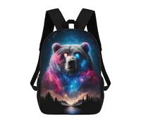 sinyumoney Cosmic Bear Mochila Escolar, Mochila Para Portátil, Mochila Para Niños/niñas/adolescentes 17inch
