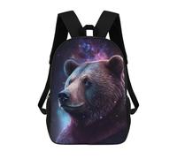 sinyumoney Cosmic Bear Portrait-10 Mochilas Infantiles Impresas En 3D Para Niños. Mochilas De Viaje De Moda Para Niños. Mochila Escolar Para Estudiantes De Primaria Y Secundaria.